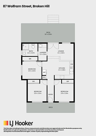 87 Wolfram Street, Broken Hill, NSW 2880, 3房, 1浴, House