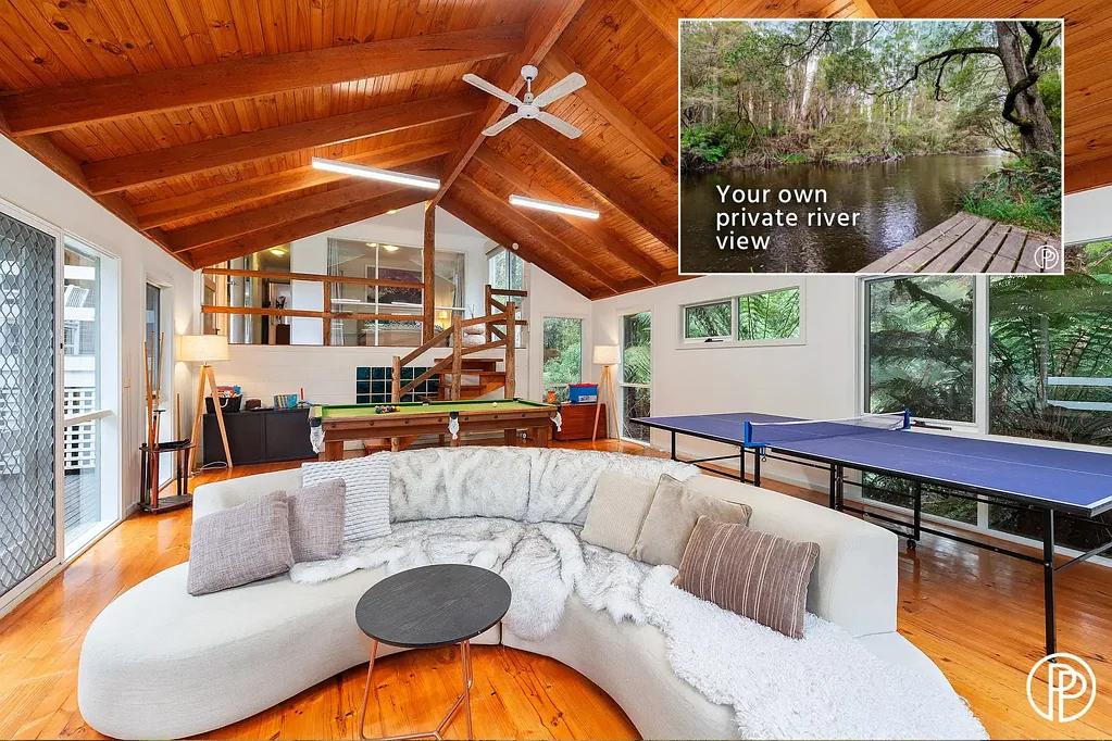 East Warburton 4房  'RIVER LODGE' - CANADIAN LODGE STYLE HOME WITH ACCESS TO THE YARRA RIVER - EXPERIENCE A SERENITY LIKE NO OTHER