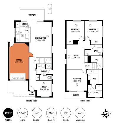 5/10 Glen Avenue, Tranmere, SA 5073, 3房, 2浴, Townhouse
