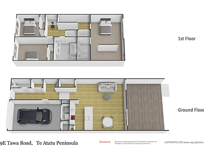 19E Tawa Road, Te Atatu Peninsula, Auckland City, 3 ਕਮਰੇ, 2 ਬਾਥਰੂਮ, Townhouse