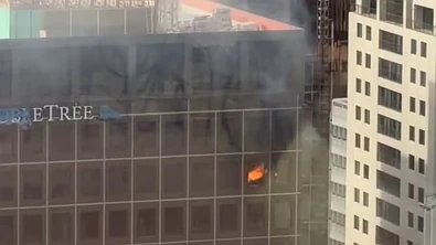 突发！奥克兰CBD希尔顿突发大火，现场浓烟冲天，数十人紧急逃生！