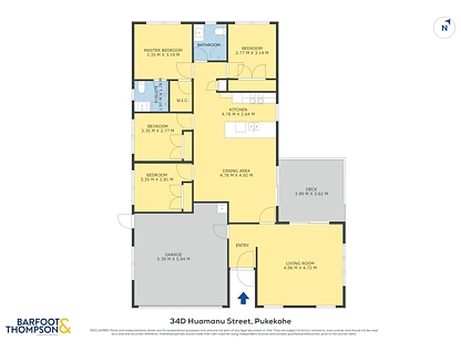 34D Huamanu Street, Pukekohe, Franklin, 4房, 2浴, 独立屋