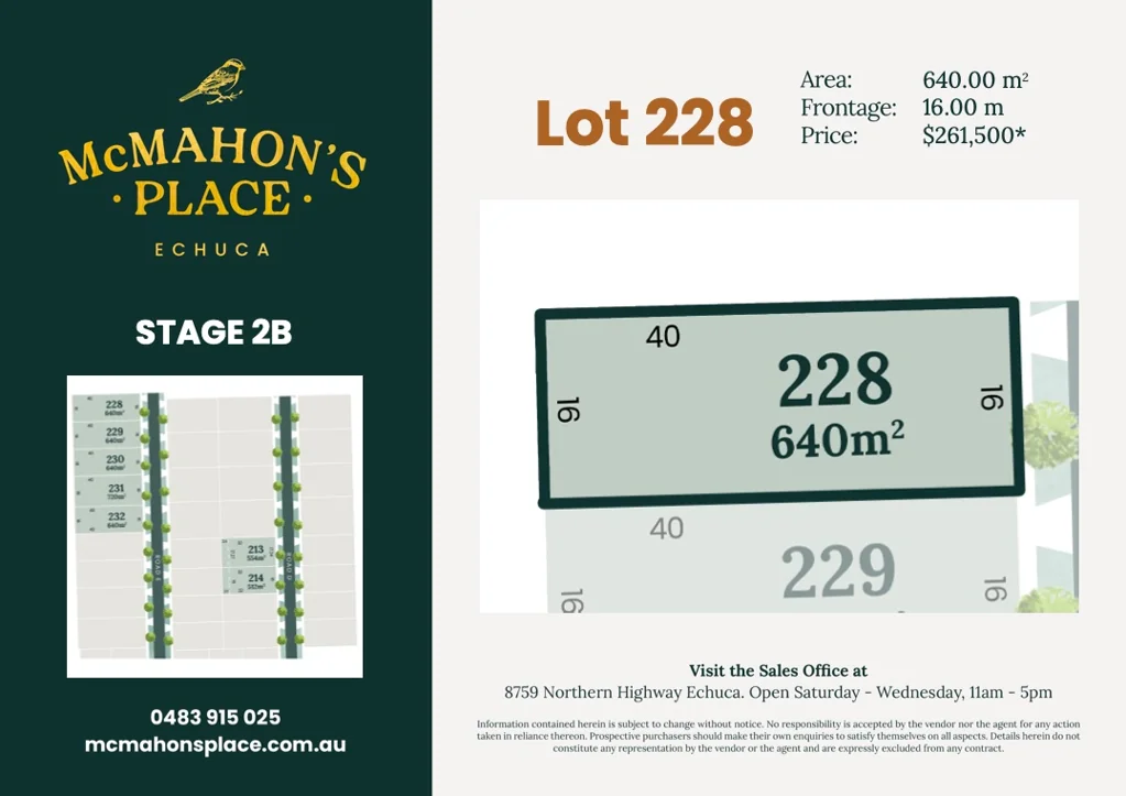 LOT 228 Road E Avenue, Echuca, VIC 3564