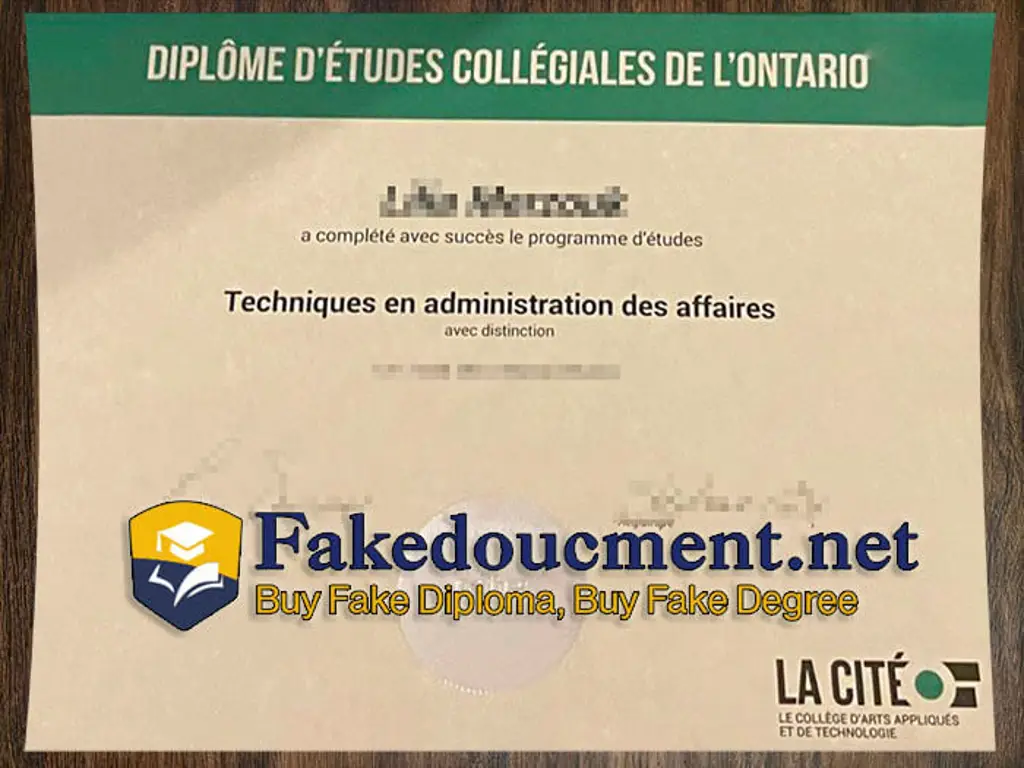 How to obtain a phony College La Cite degree online?