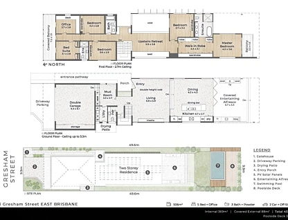 13 Gresham Street, East Brisbane, Brisbane - Eastern Region, 5 ห้องนอน, 3 ห้องน้ำ, House