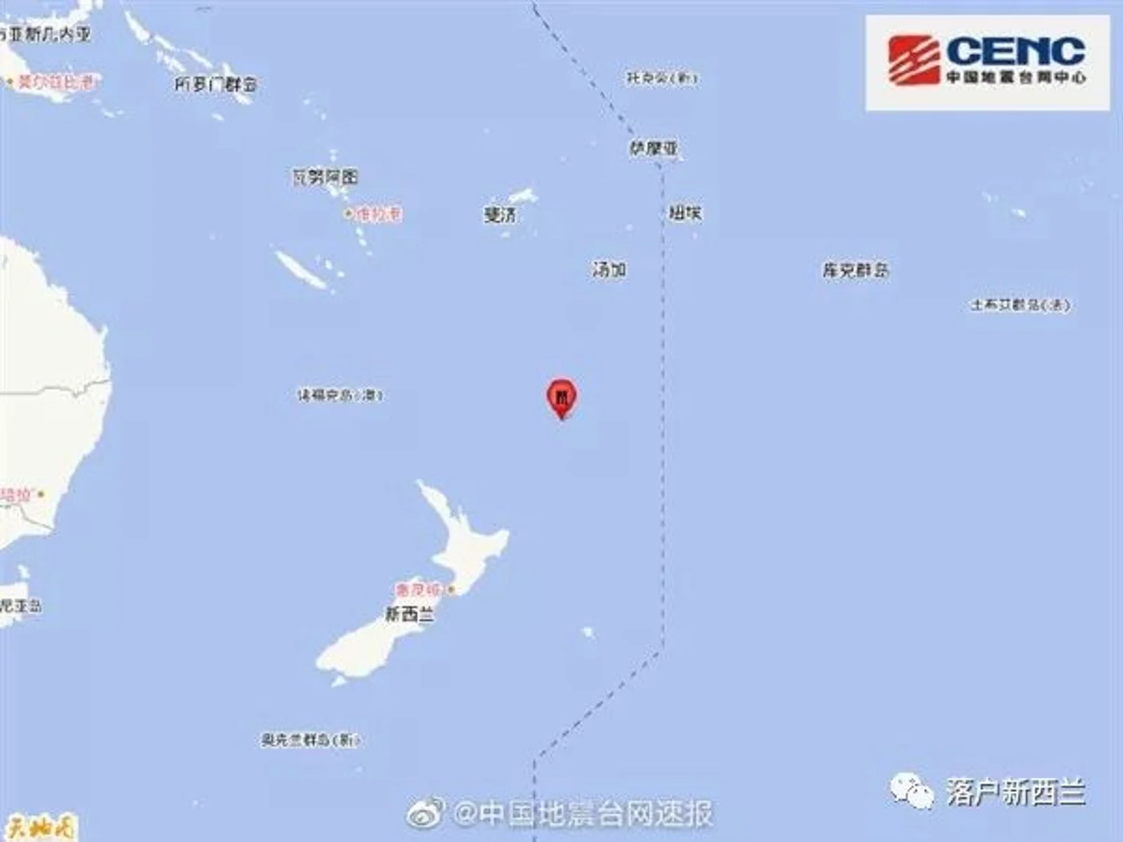 新西兰北部发生7.2级地震？官方发布海啸预警？