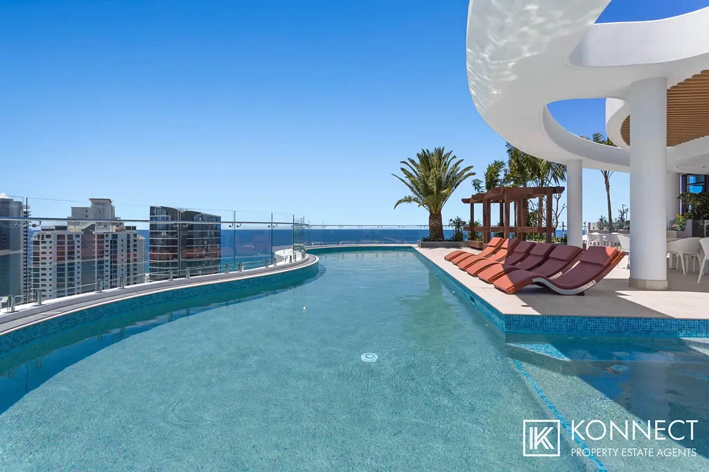 The Gallery Residences located in Broadbeach. 17th Floor Fully Furnished Apartment with Stunning Views.