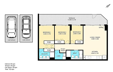 111/39 Devlin Street, Ryde, NSW 2112, 3 chambres, 2 salles de bain, Apartment