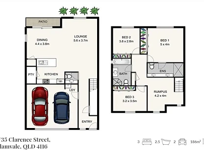 22/35 Clarence Street, Calamvale, QLD 4116, 3房, 2浴, 城市屋