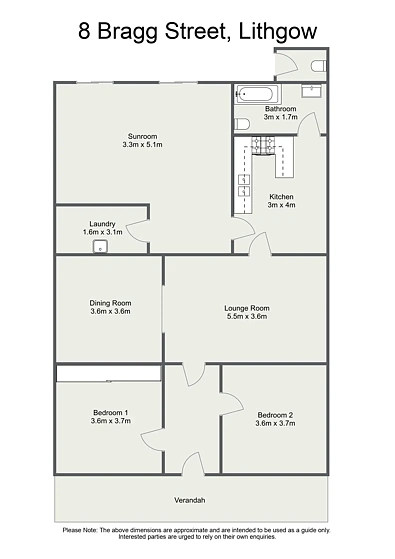 8 Bragg Street, Lithgow, NSW 2790, 2 Bedrooms, 1 Bathrooms, House