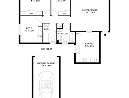 10/5-7 Hercules Road, Brighton-Le-Sands, St George, 3 રૂમ, 2 બાથરૂમ, Apartment