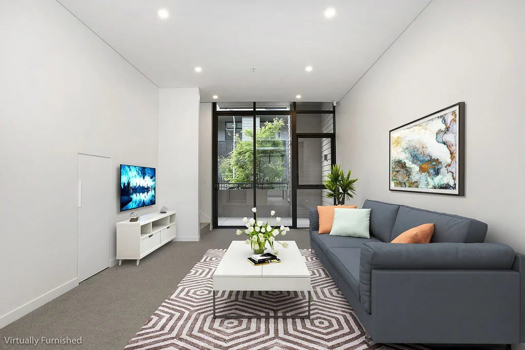 Stunning spilt level two bed room built by Mirvac in Waterloo for lease!