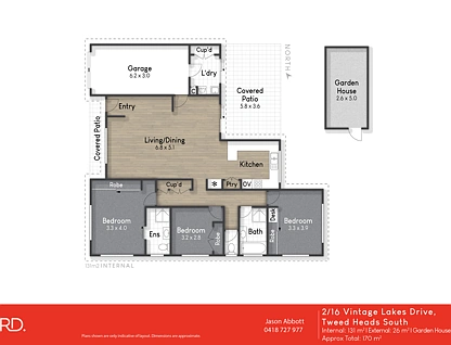 2/16 Vintage Lakes Drive, Tweed Heads South, North Coast, 3房, 2浴, Apartment