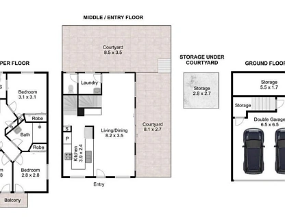 6/136 Central Avenue, Indooroopilly, Brisbane Western Region, 3 rūma, 2 rūma horoi, Townhouse