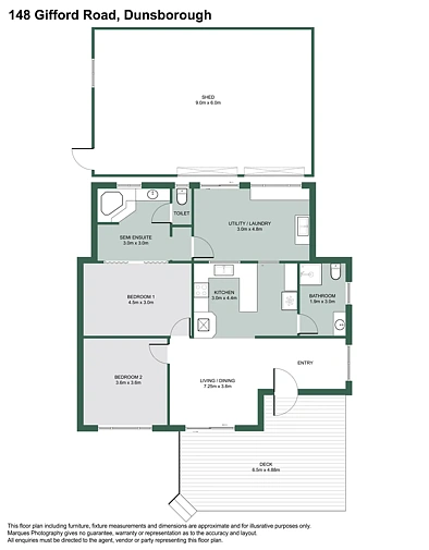 148 Gifford Road, Dunsborough, WA 6281, 2房, 2浴, House