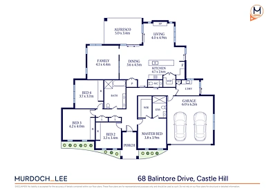 68 Balintore Drive, Castle Hill, NSW 2154, 4 Schlafzimmer, 2 Badezimmer, House