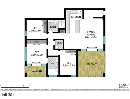 301/23-25 Orlando Street, Coffs Harbour, North Coast, 3 habitaciones, 2 baños, Apartment