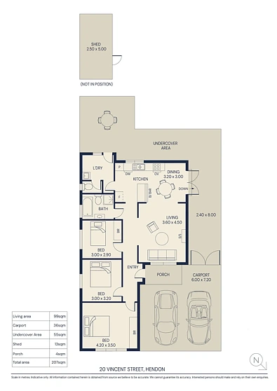 20 Vincent Street, Hendon, SA 5014, 3 રૂમ, 1 બાથરૂમ, House