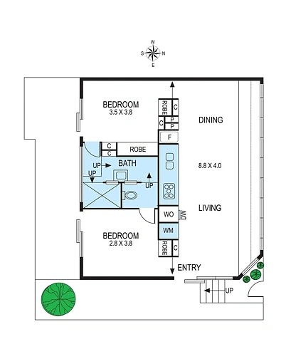 21 Mollison Street, Abbotsford, VIC 3067, 2 slaapkamers, 1 badkamers, House