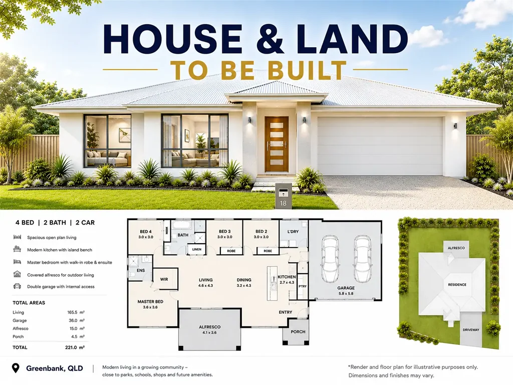 Greenbank 4Moenga House & Land Package To Be Built- Greenbank, QLD