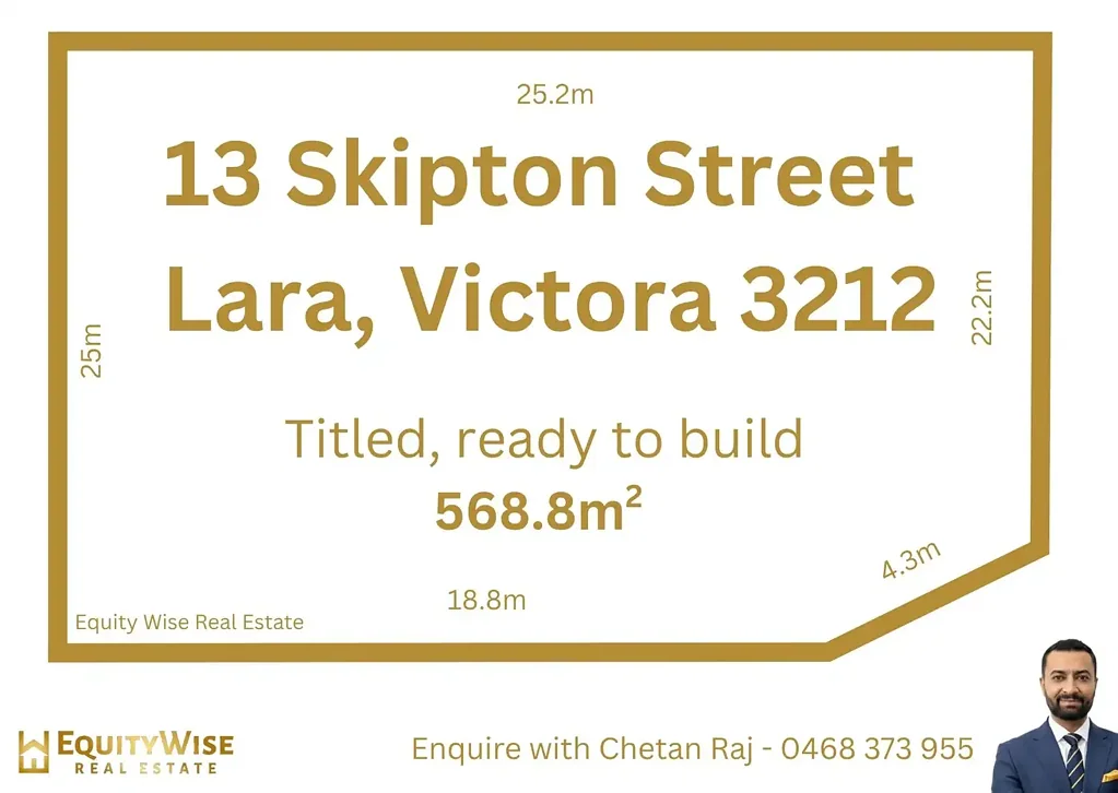 Lara Titled Land, Build Your Dream Home on 569m2 (approx.)