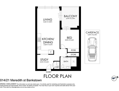 1014/21 Meredith Street, Bankstown, South Western Suburbs, 1 rūma, 1 rūma horoi, Apartment