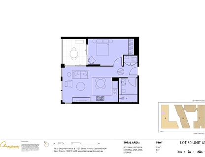 412/19 Dawes Avenue, Castle Hill, The Hills, 0部屋, 0バスルーム, Apartment