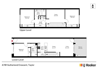 4/181 Sutherland Crescent, Taylor, ACT 2913, 3 habitaciones, 2 baños, Townhouse