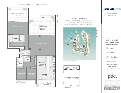 7602 Ephraim Island, Paradise Point, QLD 4216, 3 ਕਮਰੇ, 2 ਬਾਥਰੂਮ, Apartment