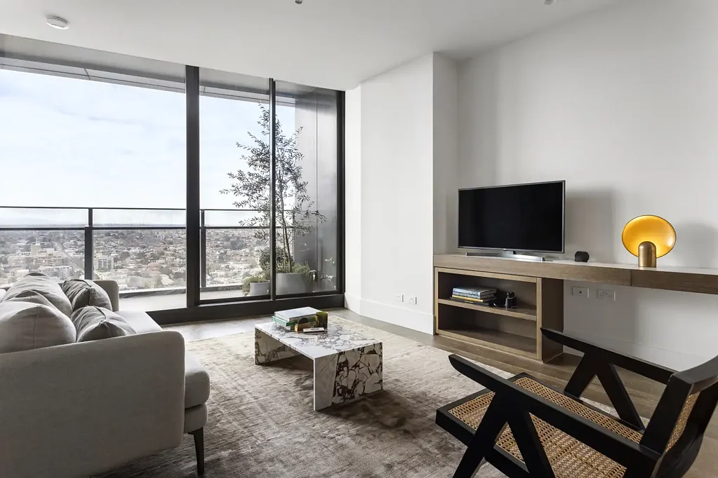 South Yarra 1कमरा Capitol Grand Luxury | Highest-Level 1-Bedroom with Car Park & Storage