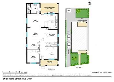 56 Rickard Street, Five Dock, NSW 2046, 3房, 2浴, House