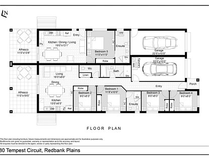 80 Tempest Circuit, Redbank Plains, Ipswich - Greater Region, 5 રૂમ, 3 બાથરૂમ, Apartment