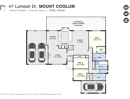47 Lumeah Drive, Mount Coolum, Sunshine Coast, 3部屋, 2バスルーム, House