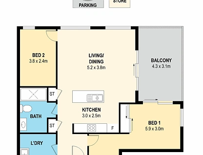 25/40-52 Barina Downs Road, Norwest, Central Tablelands, 2房, 1浴, Apartment