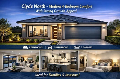 Clyde North 4 Slaapkamer Clyde North – Modern 4‑Bedroom Comfort With Strong Growth Appeal