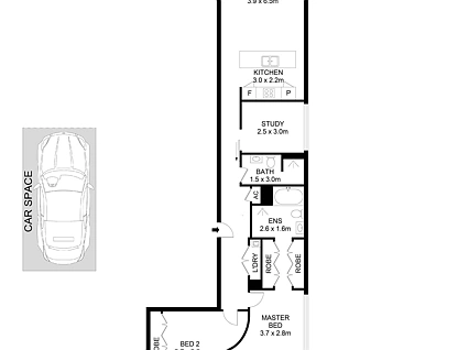 68/60-70 William Street, Woolloomooloo, Sydney CBD, 3房, 2浴, Apartment