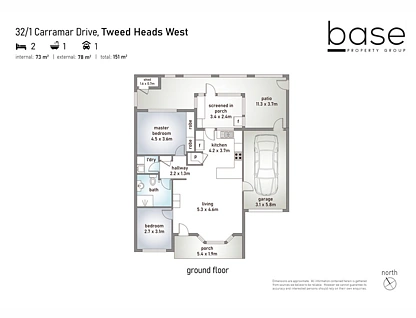 32/1 Carramar Drive, Tweed Heads West, North Coast, 2 ਕਮਰੇ, 1 ਬਾਥਰੂਮ, Apartment