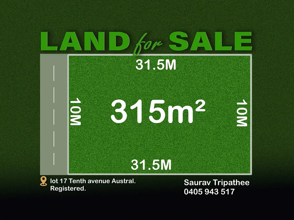 Austral Build Your Dream Home Now – Registered Land
