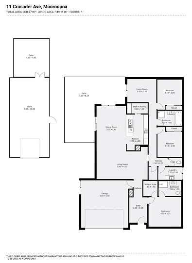 11 Crusader Avenue, Mooroopna, VIC 3629, 3 habitaciones, 2 baños, House