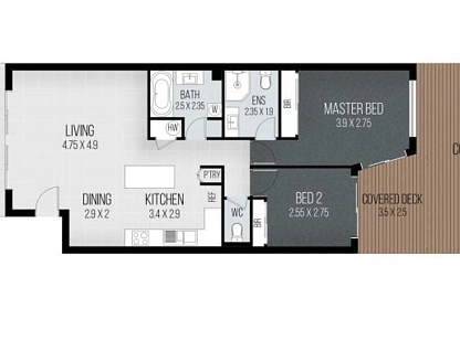 14/37 Bayview Street, Runaway Bay, Gold Coast, 2 Schlafzimmer, 2 Badezimmer, Apartment