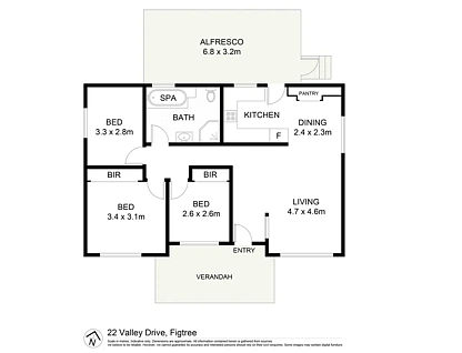 22 Valley Drive, Figtree, NSW 2525, 3房, 1浴, 独立屋