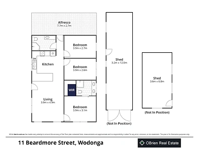 11 Beardmore Street, Wodonga, VIC 3690, 3 rūma, 2 rūma horoi, House