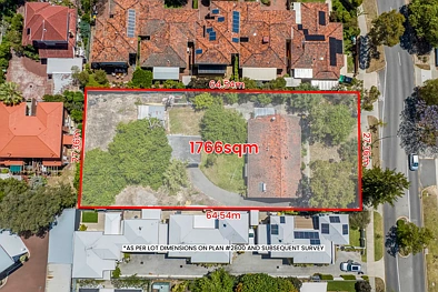 Como 3房  Rare 1765.8 sqm R40 Development Opportunity in Como Beach