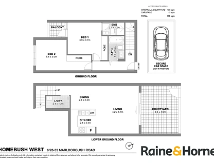 6/28-32 Marlborough Road, Homebush West, Inner West, 2 Bedrooms, 2 Bathrooms, Apartment