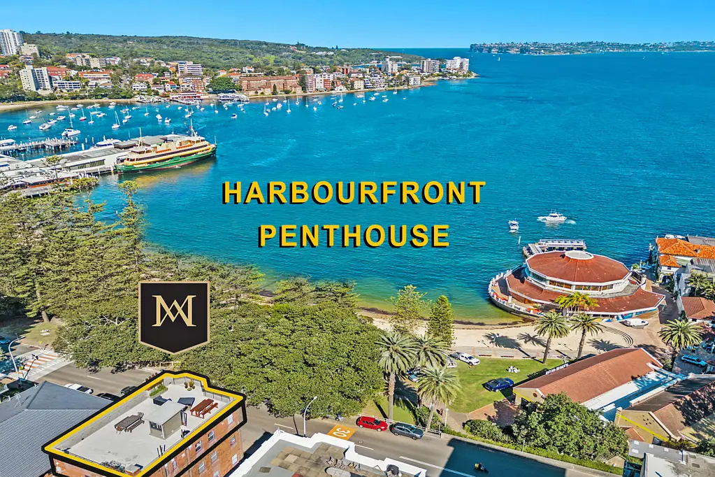 Manly 4部屋 Rare Harbourfront Penthouse with Spectacular Rooftop Terrace