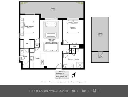 115/36 Chester Avenue, Dianella, North East Perth, 2 Kuwarto, 2 Banyo, Apartment