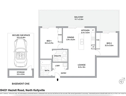 204/21 Hezlette Road, North Kellyville, Central Tablelands, 2 ਕਮਰੇ, 2 ਬਾਥਰੂਮ, Apartment