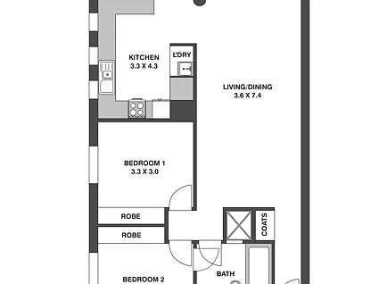 5/22 Hardy Street, North Bondi, Eastern Suburbs, 2 ห้องนอน, 1 ห้องน้ำ, Apartment