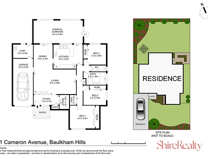 21 Cameron Avenue, Baulkham Hills, The Hills, 3 ਕਮਰੇ, 1 ਬਾਥਰੂਮ, House