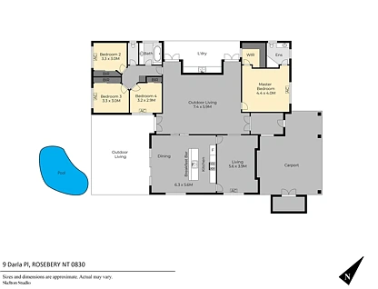 9 Darla Place, Rosebery, NT 832, 4 ਕਮਰੇ, 2 ਬਾਥਰੂਮ, House